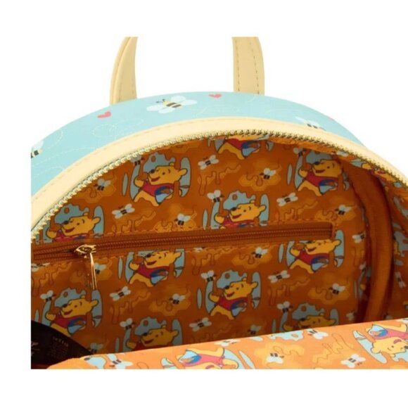 New Loungefly Disney Winnie the Pooh Honey Heart Honey Scented Mini Backpack - Picture 11 of 12